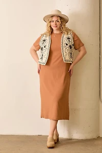 Embroidered Vest Plus