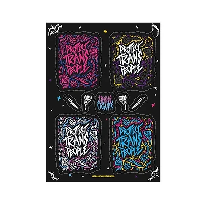 Protect Trans People Sticker Sheet