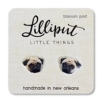 Pug Earrings