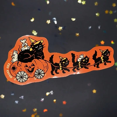Pumpkin Chariot - Sticker