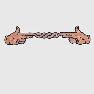 Fingers Crossed Medium Back Patch