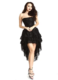 Gothic Lace Bustier Dress