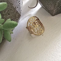 McVie Matte Gold Plated Filigee