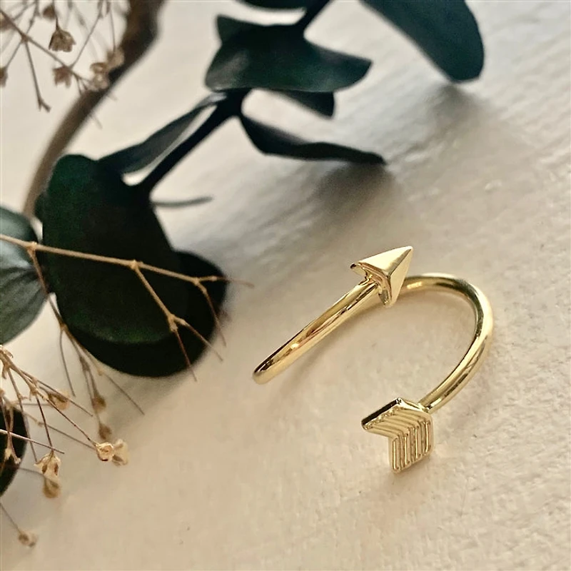 Misguided Arrow Ring In Gold