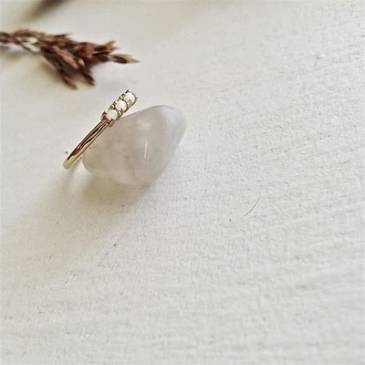 Three Sisters Vermeil Trplet Opal Ring