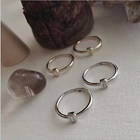 Carroll Baguette Ring In Sterling Silver