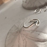 Tonfino Wave Sterling Silver Size 6 Ring