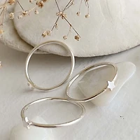 Lucky Star Ring In Sterling Silver Size 8