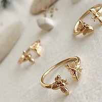 Buddie Butterfly And Bee Gold