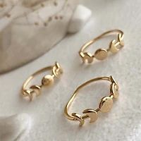 Theia Moon Phase Ring Gold