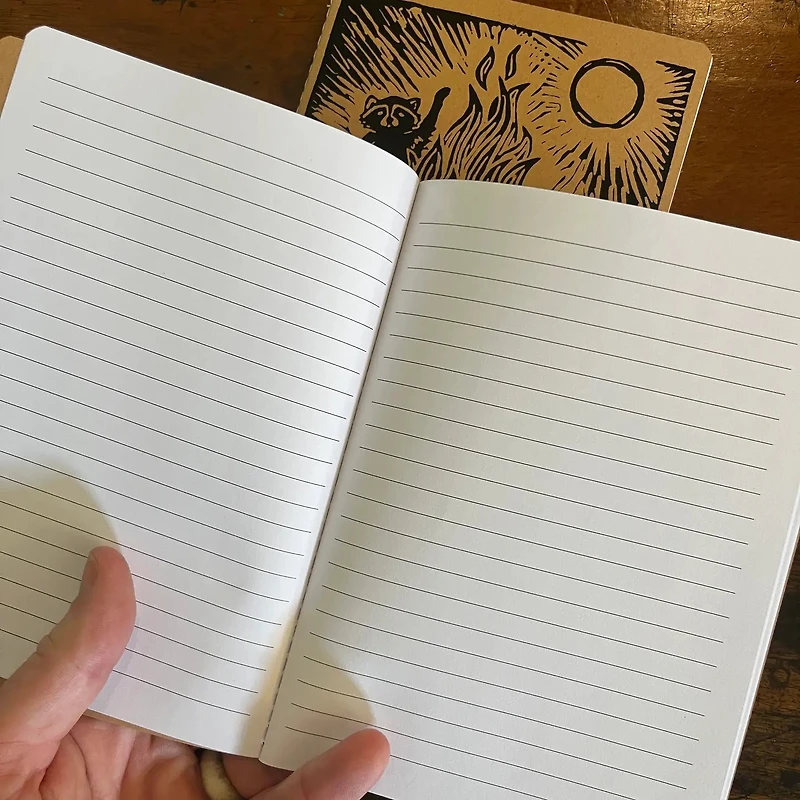 Raccoon Bonfire Notebook
