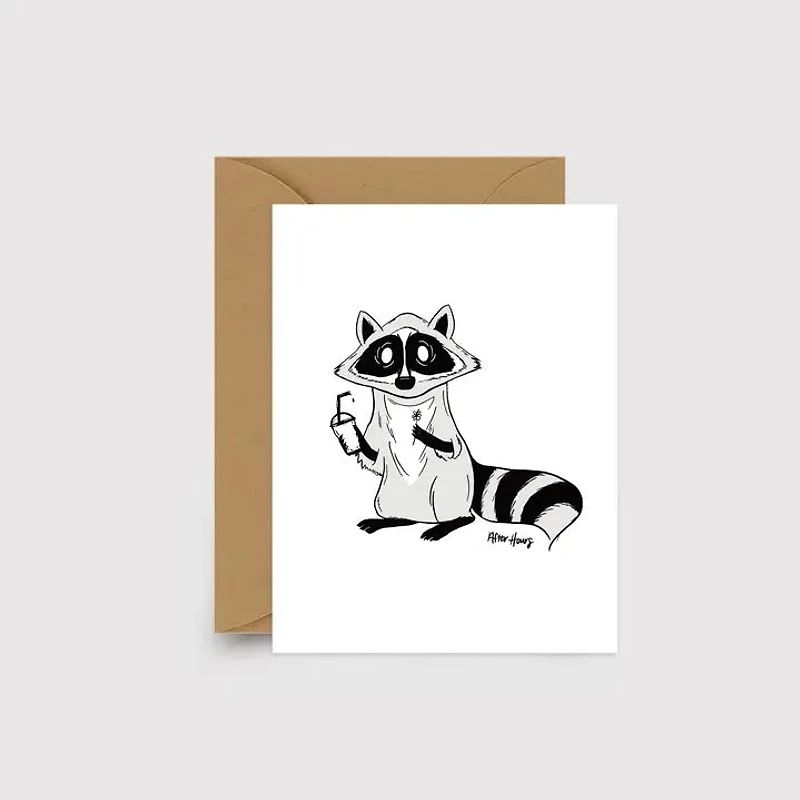 Raccoon Card