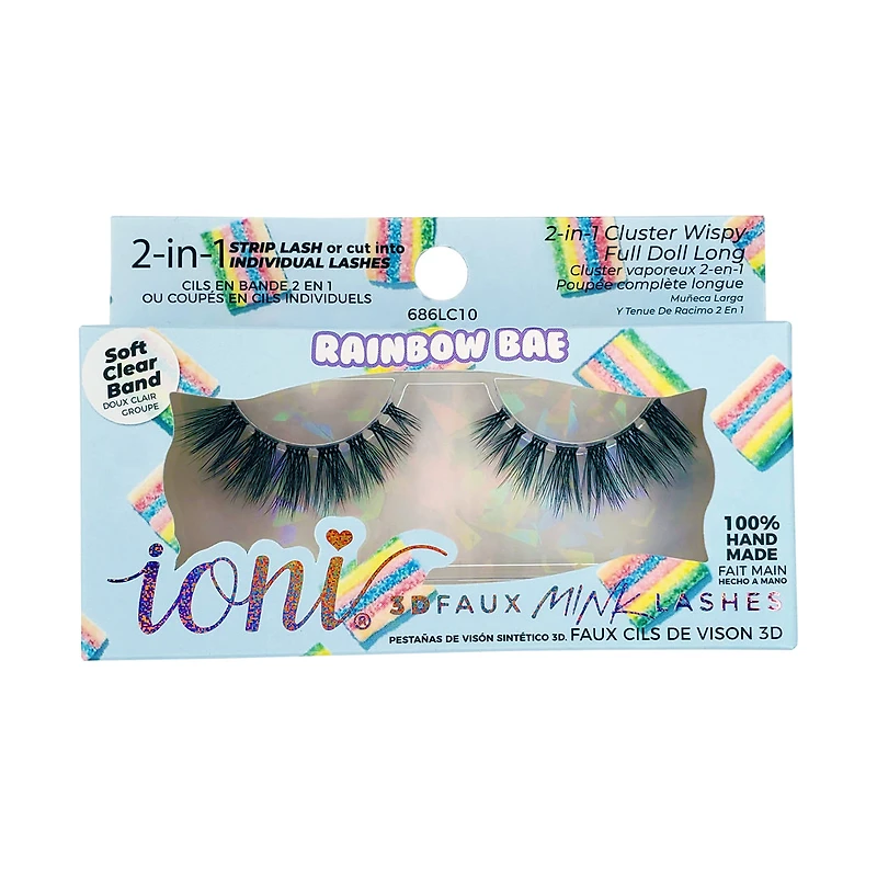 2 In 1 Cluster Wispy Full Doll Long Lashes