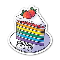 Rainbow Cake Culture Craze Sticker