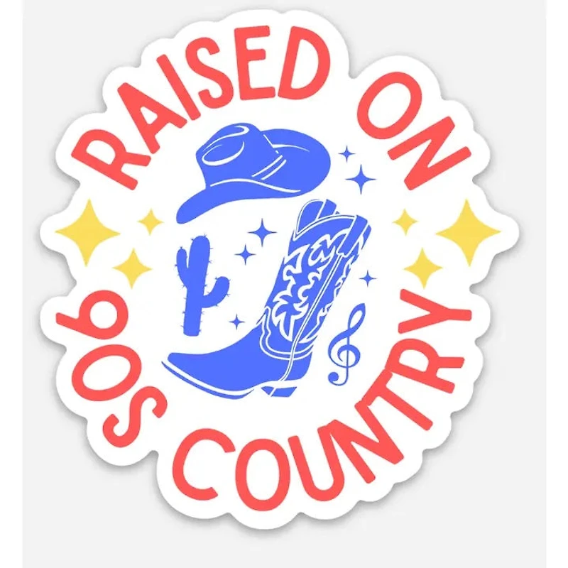 Raised On 90s Country Sticker