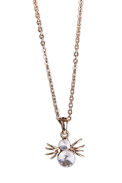 Collar de diamantes de imitación de araña