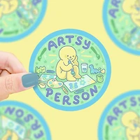Artsy Person Vinyl Sticker