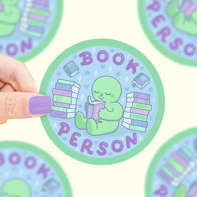 Book Person Vinyl Sticker