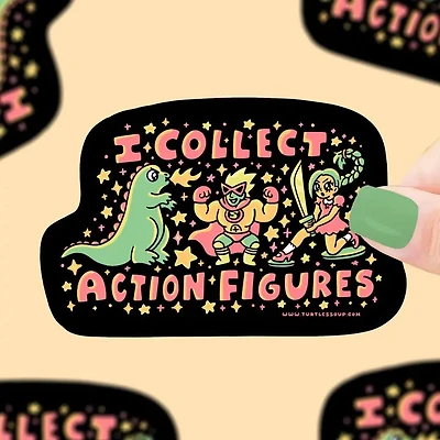 Action Figure Vinyl Sticker