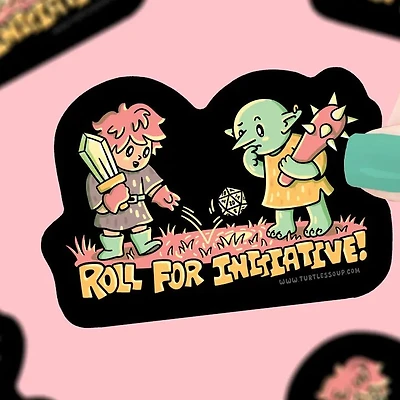 Roll For Initiative Vinyl Sticker