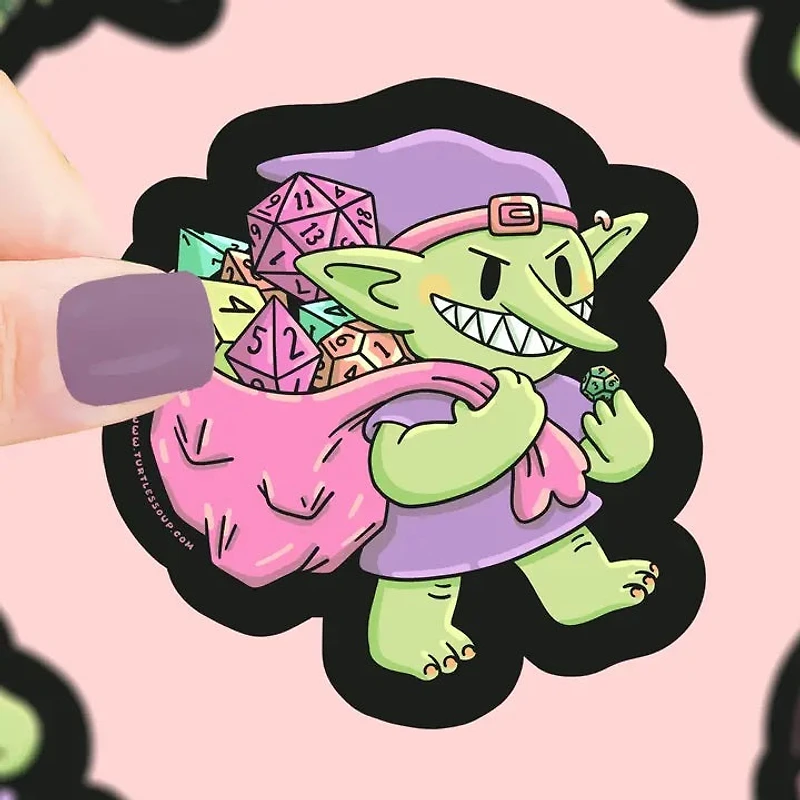 Goblin Dice Vinyl Sticker