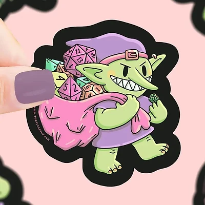 Goblin Dice Vinyl Sticker