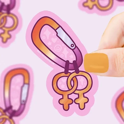 WLW Carabiner Pride Vinyl Sticker