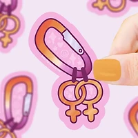 WLW Carabiner Pride Vinyl Sticker