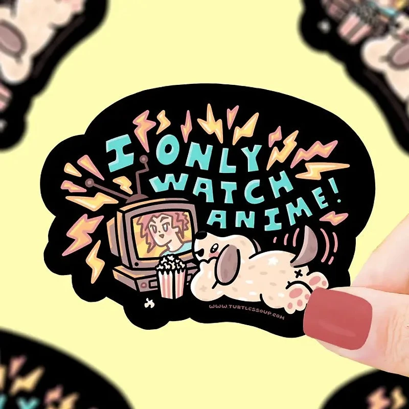 I Only Watch Anime Vinyl Sticker