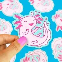 Axolotl Pink Amphibian Cute Sticker