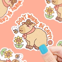 Don't Worry Be Capy Caybara Sticker