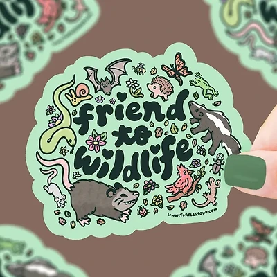 Friend To Wildlife Animal Vinyl Sticker