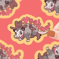 Rodeo Opossum Yee Haw Sticker
