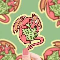 Dragon D20 Vinyl Sticker