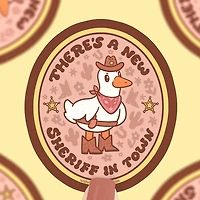 Theres A New Sheriff In Town Vinyl Sticker
