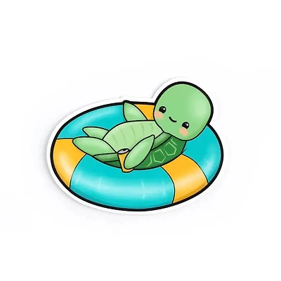 Tubin Turtle Sticker