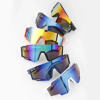 Modern Bottom Lined Shield Sunglasses