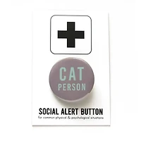 Cat Person Pinback Button