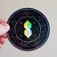 Sacred Geometry Holographic Sticker