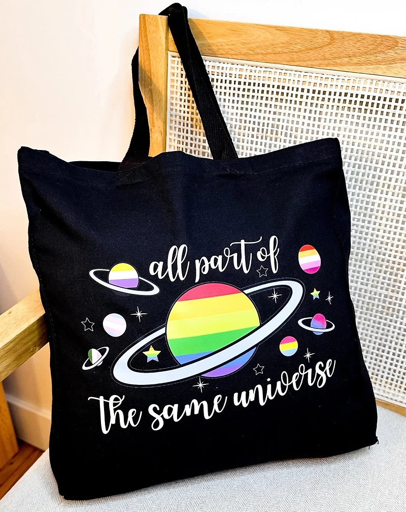 All Part Of The Same Universe Canvas Tote Bag