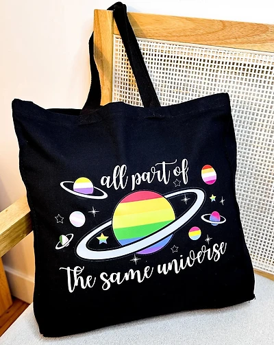 All Part Of The Same Universe Canvas Tote Bag