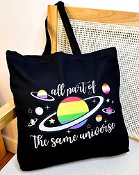 All Part Of The Same Universe Canvas Tote Bag