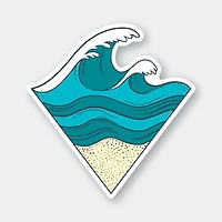 Sand And Waves Sticker 3.04" X 3.15"