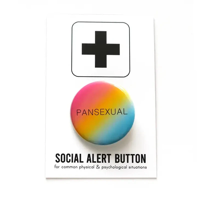 Pansexual LGBTQ+ Pinback Button