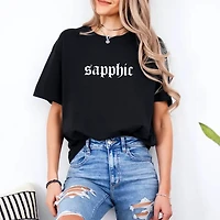 Sapphic Adult T-Shirt Black