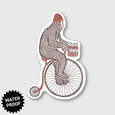 Sasquatch Bike Sticker