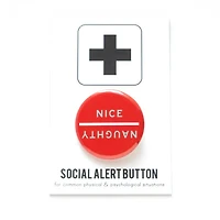 Naughty/Nice Holiday Pinback