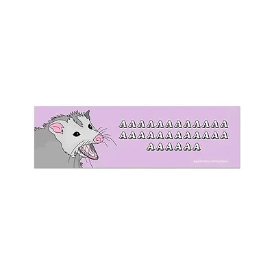 Possum Aaaaaa Bumper Sticker