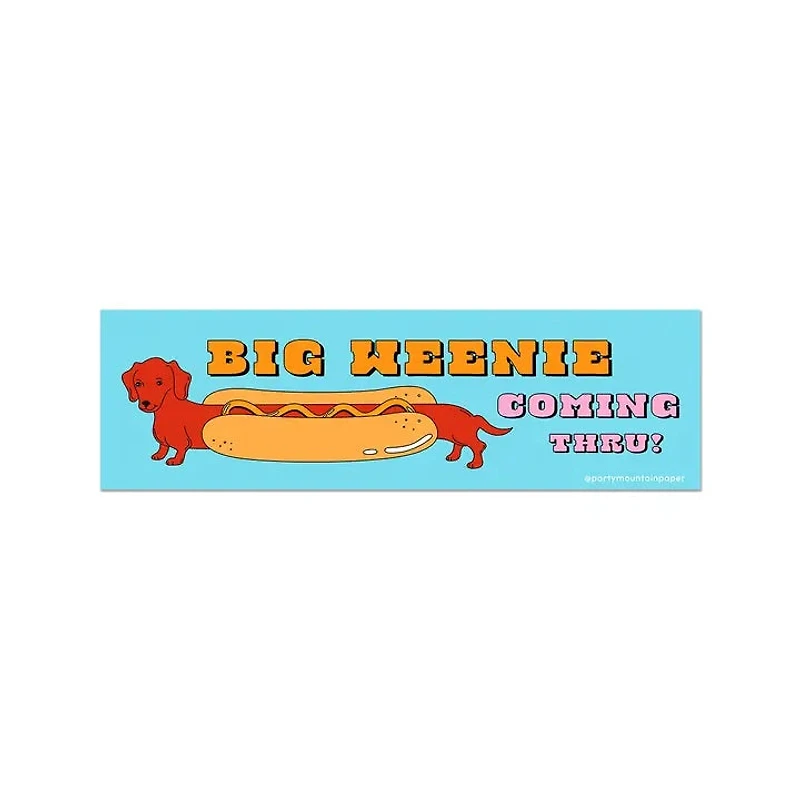 Big Weenie Bumper Sticker