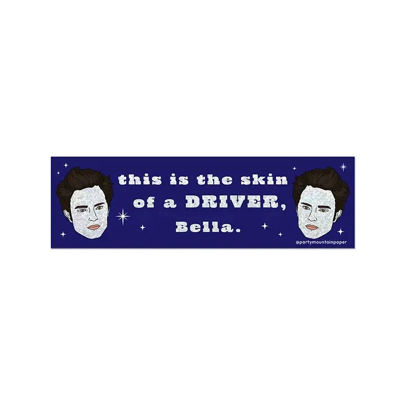 Skin of A Driver Bumper Sticker